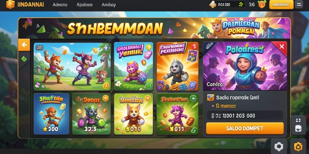 Screenshot 1 menunjukkan tampilan awal yang menarik.